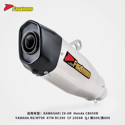 Stainless Steel Modified Blade-Style Exhaust Pipe Tail Section for Motorcycle Blade for ZX-4RR R3 Excelle 321 RC390 V4 Race 800