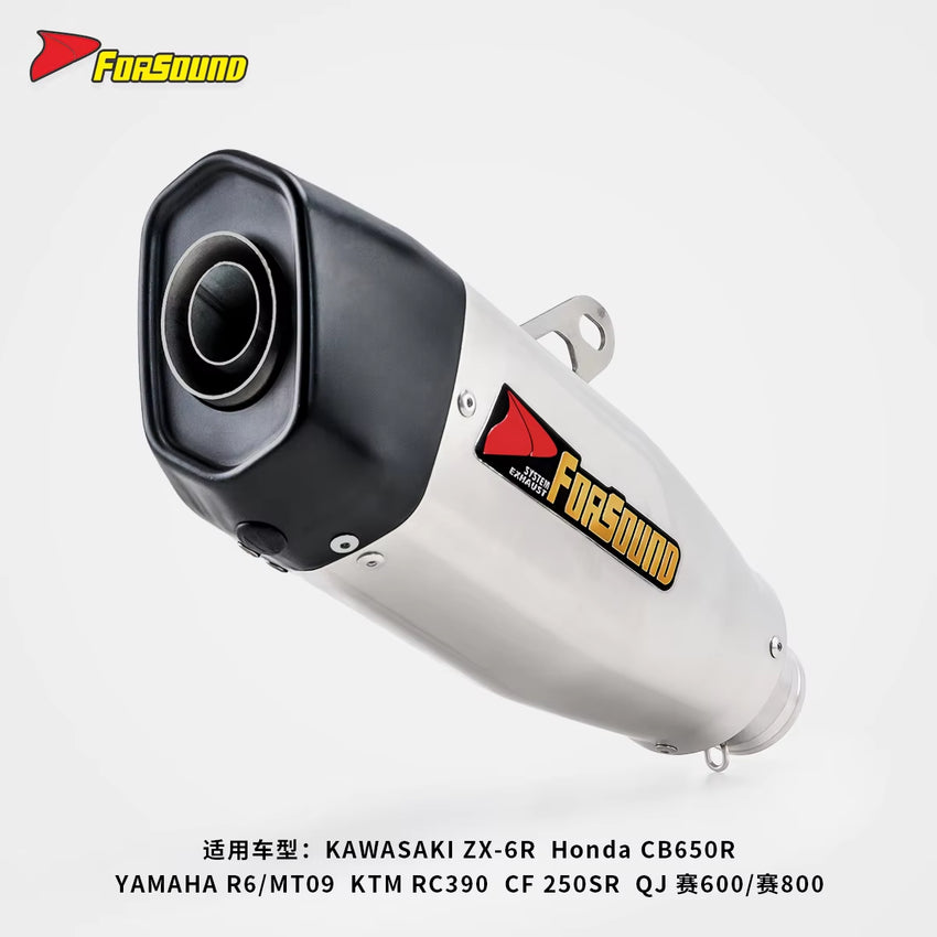 Stainless Steel Modified Blade-Style Exhaust Pipe Tail Section for Motorcycle Blade for ZX-4RR R3 Excelle 321 RC390 V4 Race 800