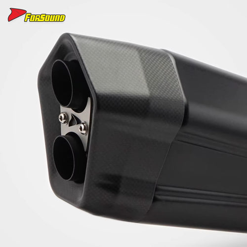 For KAWASAKI Ninja1000Sx Fit 2019-2025 51Mm Black Spray Paint Stainless Steel Motorcycle Mid-Tail Integrated Exhaust Pipe OEM