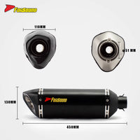 RS Original Universal Modified Motorcycle Exhaust Pipexmax Carbon Egzos Korumas SS Bevel Large Hexagonal for 450Sr 800Nk