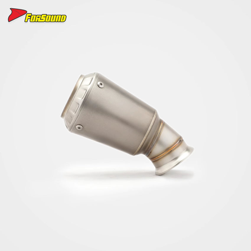 For KTM 790 890 Fit 2018-2025 Silvery Stainless Steel Motorcycle Exhaust Muffler with DB Killer Thundering Sound Customizable