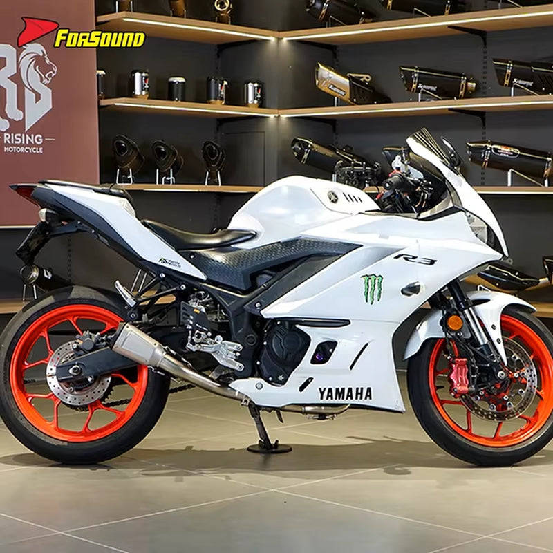 Stainless Steel 51Mm Full Motorcycle Exhaust System Yamaha R3 Exhaust ODM&OEM