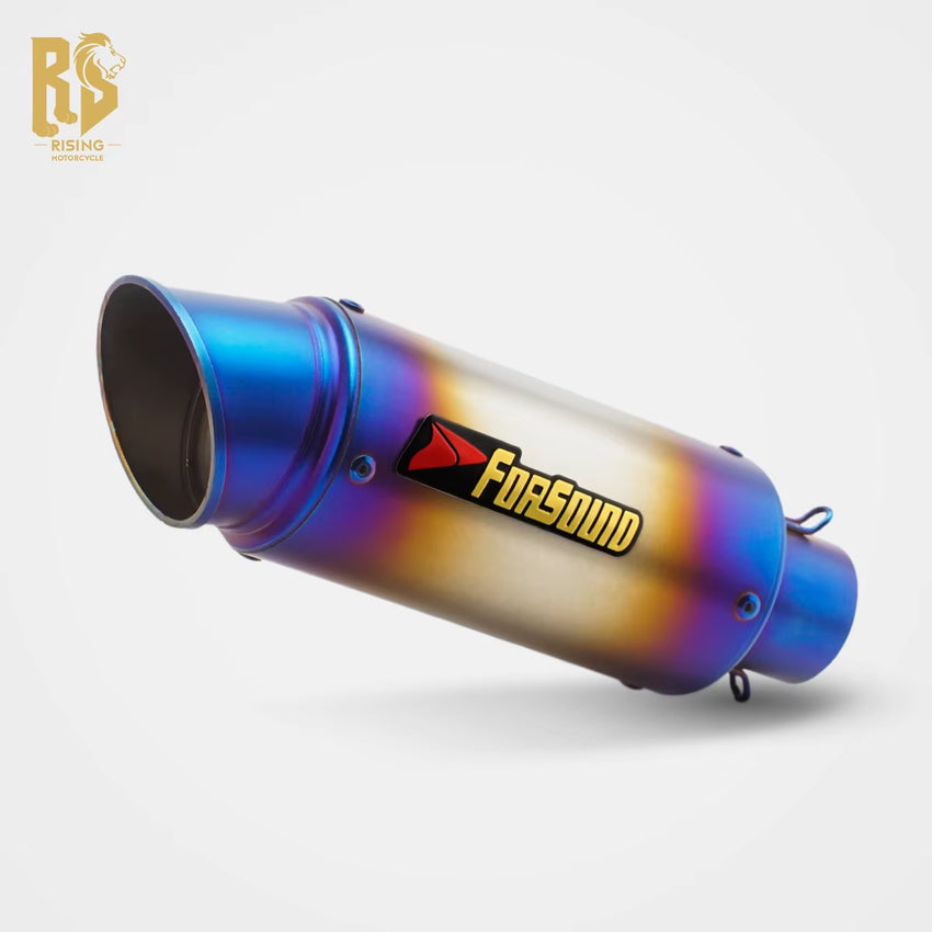 New Condition Universal Motorcycle Oblique Barrel Modified Exhaust Muffler Customizable Slip-On Loud Sound OEM ODM