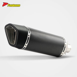 Motorcycle Front Mid Section Exhaust Pipe Stainless Steel Carbon Fiber Tip Full Motorcycle Exhaust System for Yamaha R3 Exhaust
