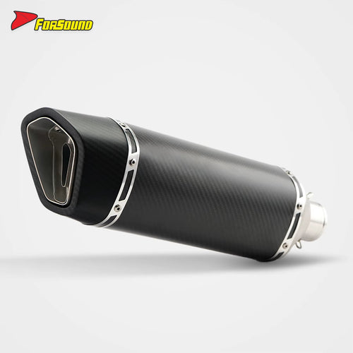 Motorcycle Front Mid Section Exhaust Pipe Stainless Steel Carbon Fiber Tip Full Motorcycle Exhaust System for Yamaha R3 Exhaust