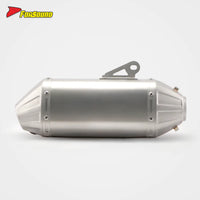 Stainless Steel 51Mm T148 Fish-Mouth Tail End Exhaust Pipe Universal Motorcycle Pipe