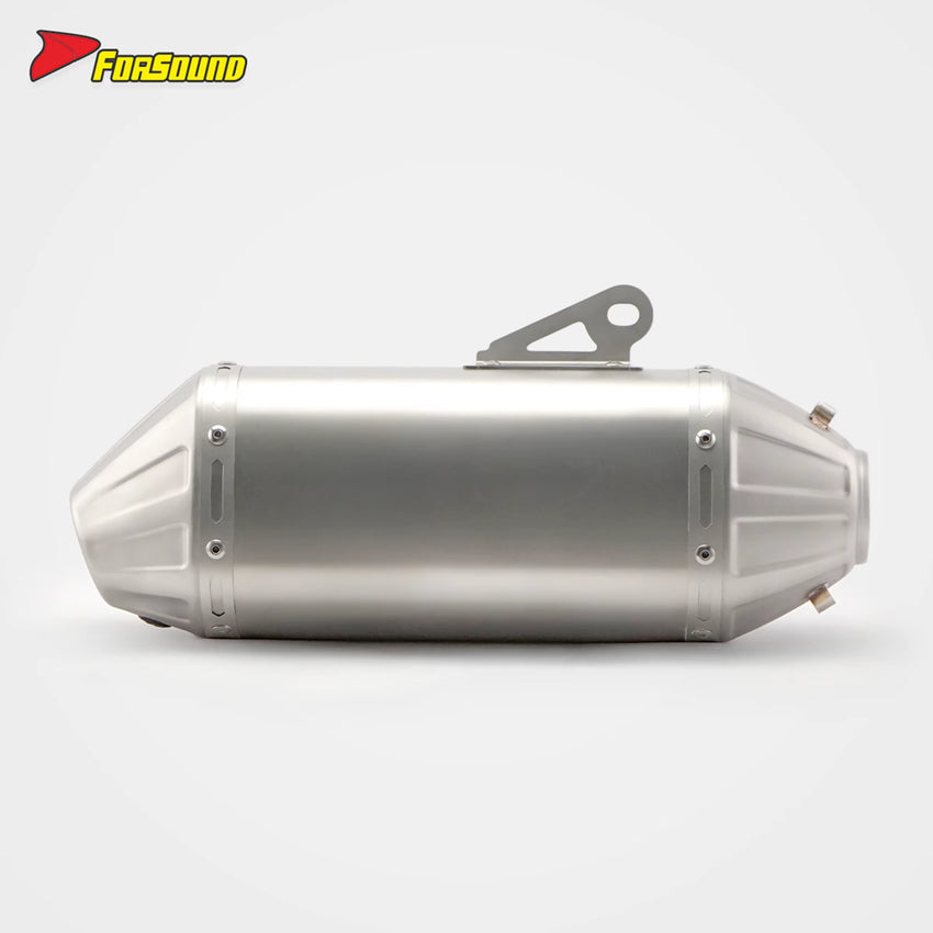 Stainless Steel 51Mm T148 Fish-Mouth Tail End Exhaust Pipe Universal Motorcycle Pipe