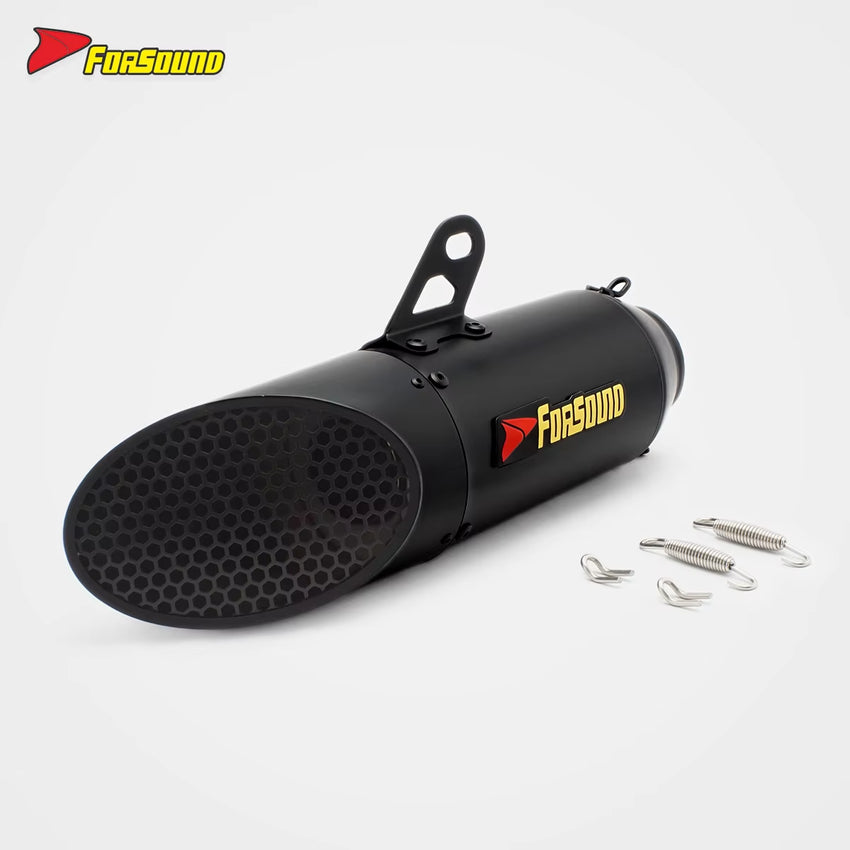 Stainless Steel 51Mm Honeycomb End Can Exhaust Pipe Universal Motorcycle Pipe