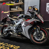 For ZONTES 703RR 2023-2025 Underground Exit Straight-Through Exhaust Backpressure Optimization Sportbike Racing AR Style OEM&ODM