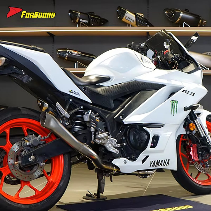 Stainless Steel 51Mm Exhaust Full Motorcycle Exhaust System Yamaha R3 Exhaust ODM&OEM