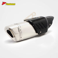 High Performance Stainless Steel 51Mm K10 Motorcycle Mid-Tail Integrated Exhaust Muffler with DB Killer for SUZUKI GSX250R
