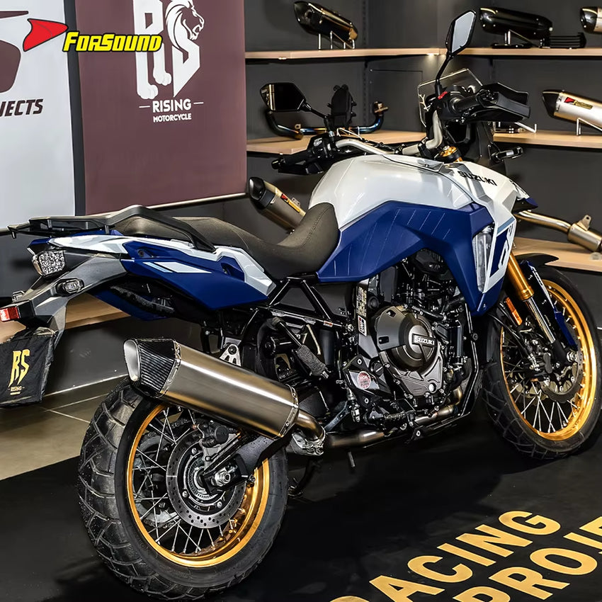 For V-STROM800DE Motorcycle Titanium Alloy Full System Exhaust ODM&OEM