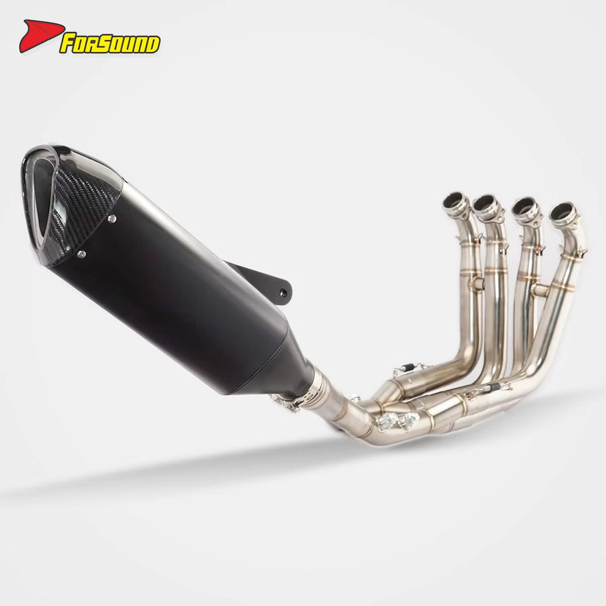 FOR BMW S1000RR S1000R Fit 10-25 Stainless Steel Puppy Pro Style Full Exhaust Pipe Compatible Aftermarket Rear 2022 Bmw S1000Rr