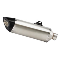Stainless Steel Carbon Fiber 60Mm R11-7 Long End Can Exhaust Pipe Universal Motorcycle Pipe