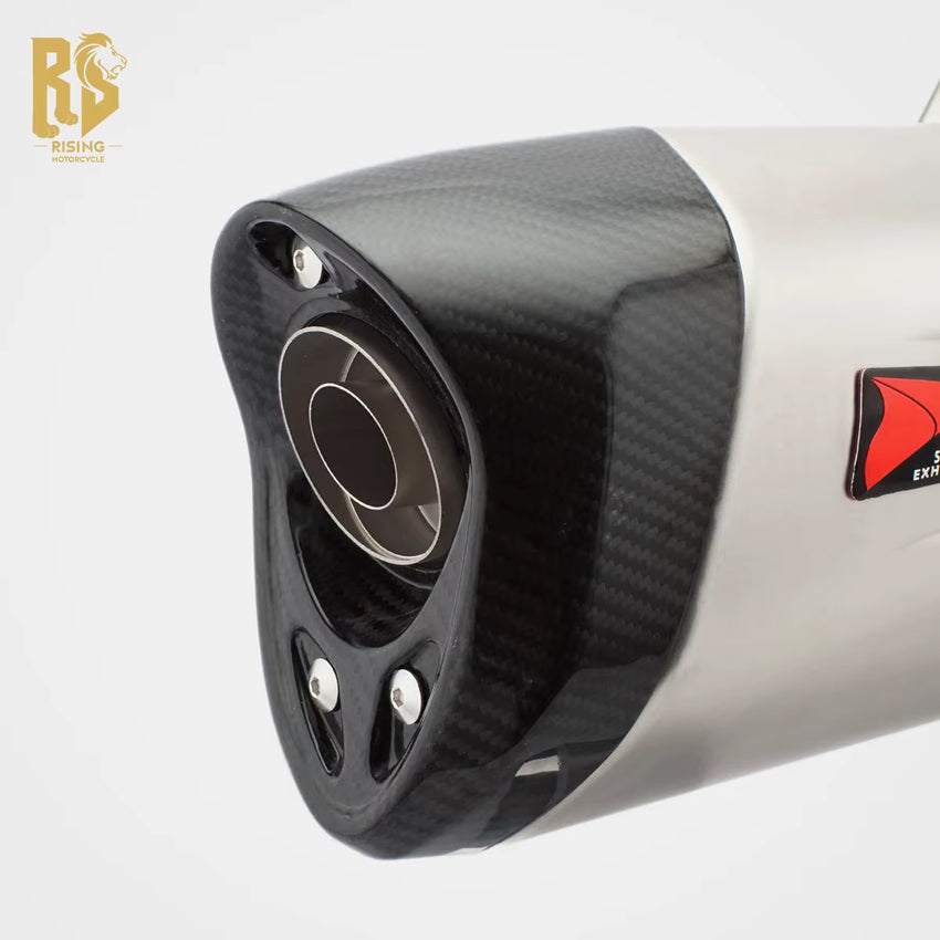 RS for 800MT Race ADV 600 Ninja Z650RS 525X Motorcycle Modified Carbon Fiber Exhaust Pipe Tail Section Water Bird Tail Section