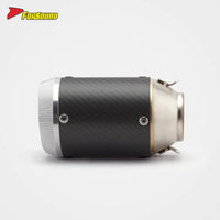 RS Original 51Mm End Can Universal Stainless Steel Black Mouth Multilateral Motorcycle Exhaust Pipe Retrofit/Upgrade for Can
