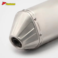 Stainless Steel 51Mm T148 Fish-Mouth End Can Exhaust Pipe Band Clamp Universal Motorcycle Pipe
