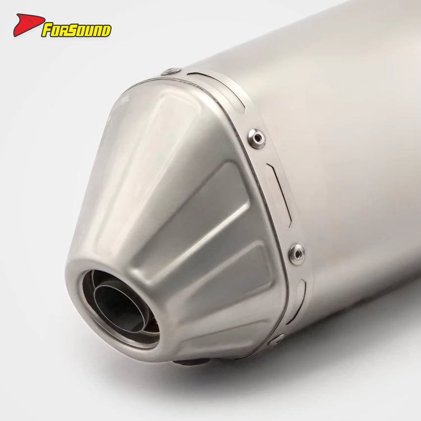 Stainless Steel 51Mm T148 Fish-Mouth End Can Exhaust Pipe Band Clamp Universal Motorcycle Pipe