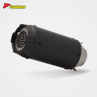 RS สำหรับรถจักรยานยนต์ ZX-4R CBR650 S1000R ท่อไอเสีย Z900 ส่วนท้าย คาร์บอนไฟเบอร์ หัวฉีดรังผึ้ง สภาพสมบูรณ์แบบ