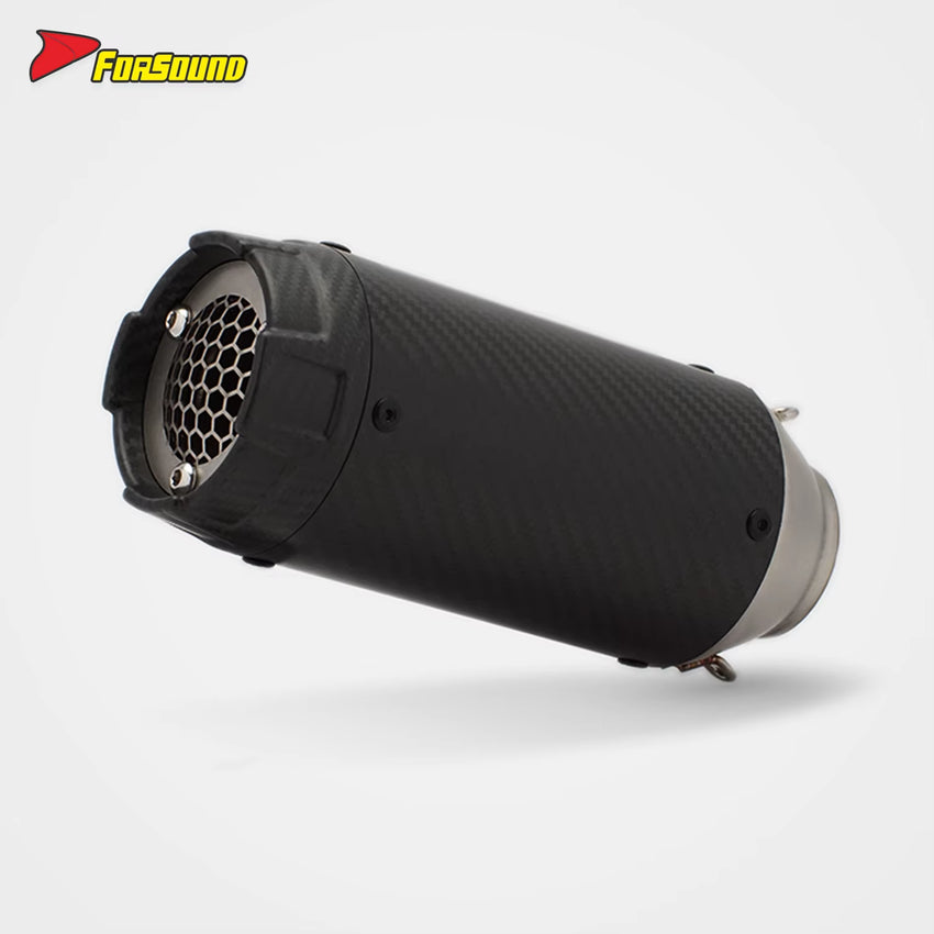 RS for Motorcycle ZX-4R CBR650 S1000R Z900 Exhaust Pipe Tail Section Carbon Fiber Honeycomb Nozzle Perfect Condition