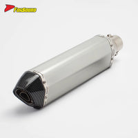 RS Original Modified Stainless Steel Exhaust Pipe Universal Single Hole Tail Section 51Mm Extended Hexagonal Body Condition New