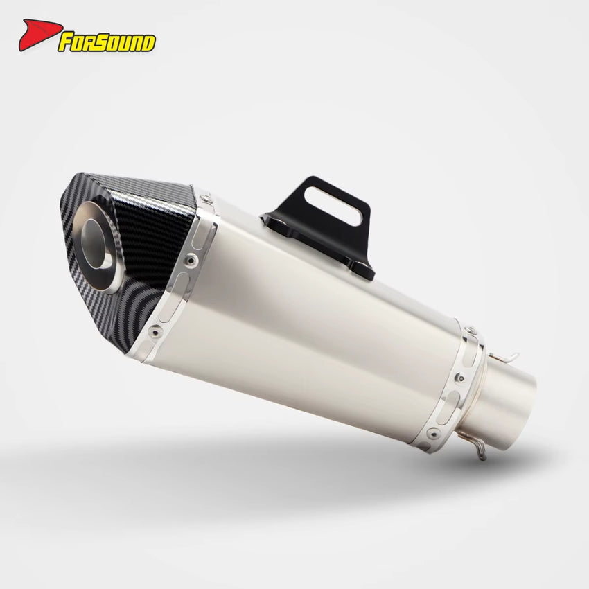 51Mm Universal Motorcycle Exhaust Muffler Customizable Logo Tail Pipe Escape Modified for R1 Z900 CBR150R CB400X FZ6 GSX250R