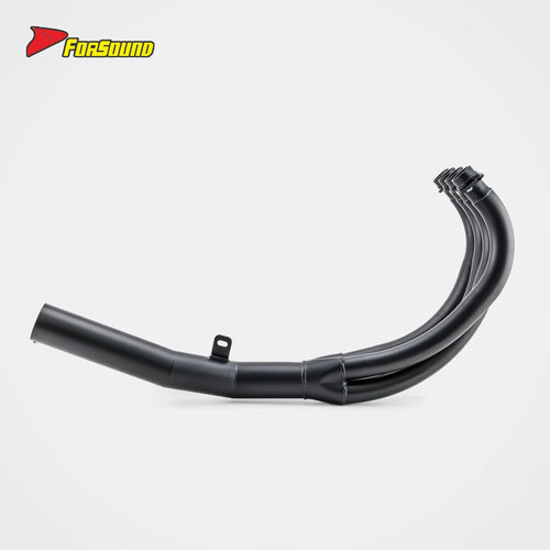 New FORSOUND Kawasaki Z900RS Cafe Accessories One-Piece Black Cast Iron Exhaust System Replacement Shorty High Temp Corrosion