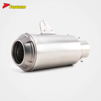 Stainless Steel Black Spray Paint 51Mm LV-10 End Can Exhaust Pipe Universal Motorcycle Pipe