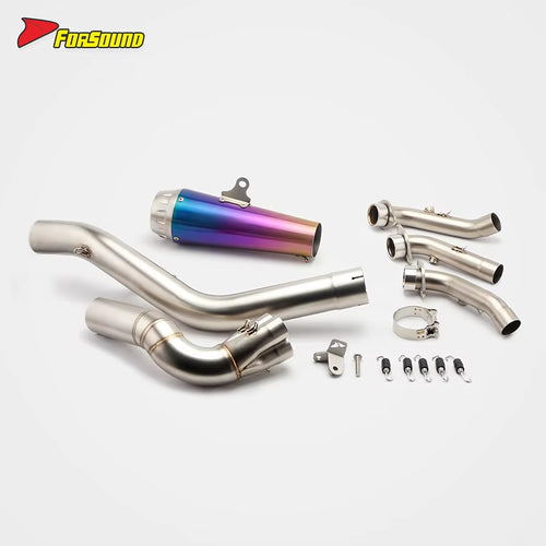 For Zontes 703RR Full Side-Exit Motorcycle Exhaust System Oxygen Sensor Support Pattern Customization Escape Zontes 703Rr OEM