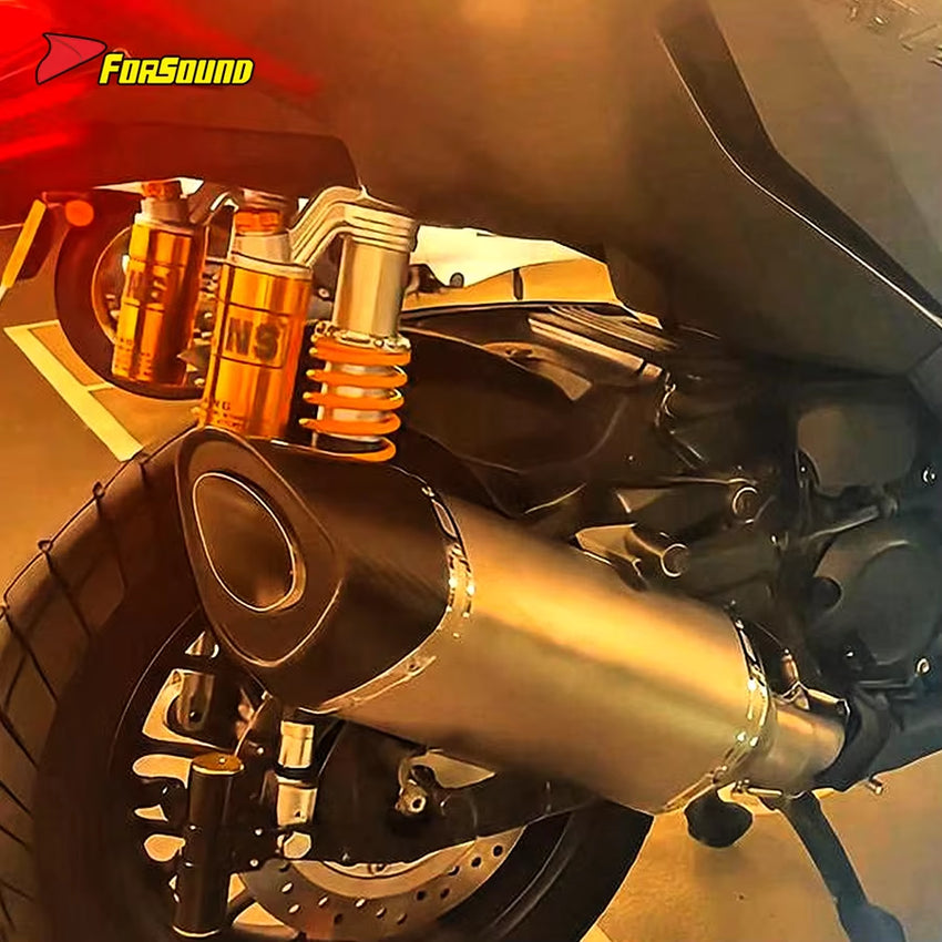 For ADV 350 R11 Model Straight Full Exhaust System Stainless Steel Deep Mellow Exhaust Note Thickened Pipe Wall OEM ODM