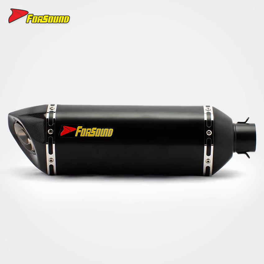 RS Original Universal Modified Motorcycle Exhaust Pipexmax Carbon Egzos Korumas SS Bevel Large Hexagonal for 450Sr 800Nk