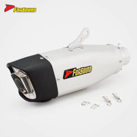 RS Original Universal Modified Motorcycle Exhaust Pipe Stainless Steel Pioneer Carbon Fiber Tail Section 51Mm Diameter New