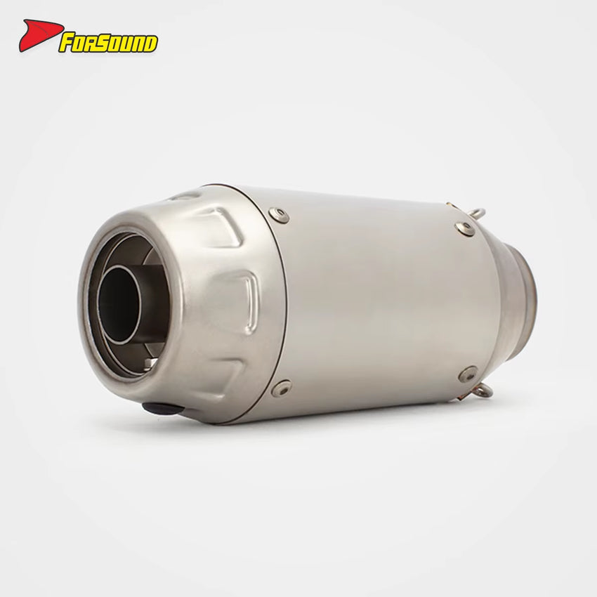 RS for Exhaust Pipe for ZX-6R Z900 Race 600 for KTM Apulia for Honda Condition Carbon Fiber Material Modified Tail Section Rivet