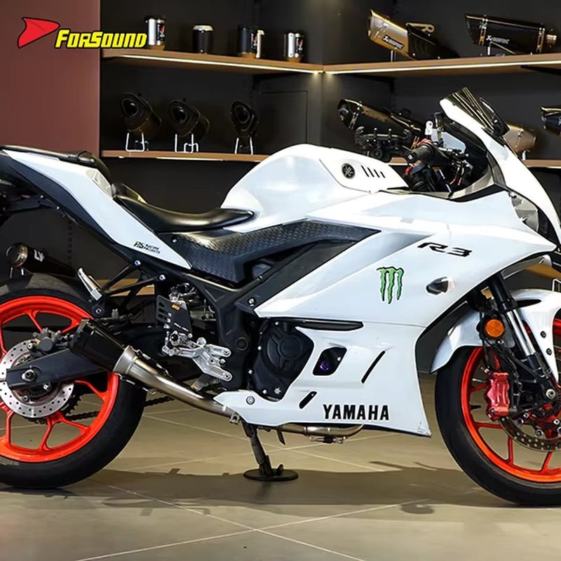 Stainless Steel 51Mm Full Motorcycle Exhaust System Yamaha R3 Exhaust ODM&OEM