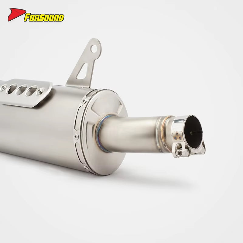 For CFMOTO 450Mt Stainless Steel Cat-Back Exhaust System OEM Fitment 2023-2025 Motorcycle Assembly Noise Cancellation OEM&DOM