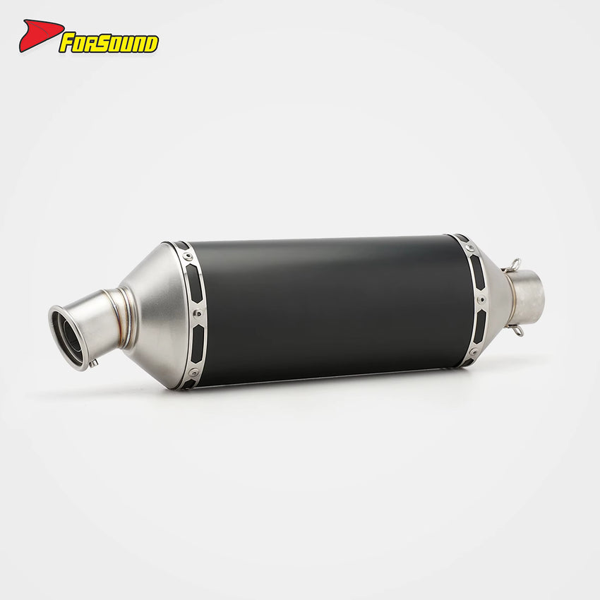 RS Original Universal Motorcycle Exhaust Pipe Stainless Steel Sound Excited Pipe 51Mm Caliber End Can