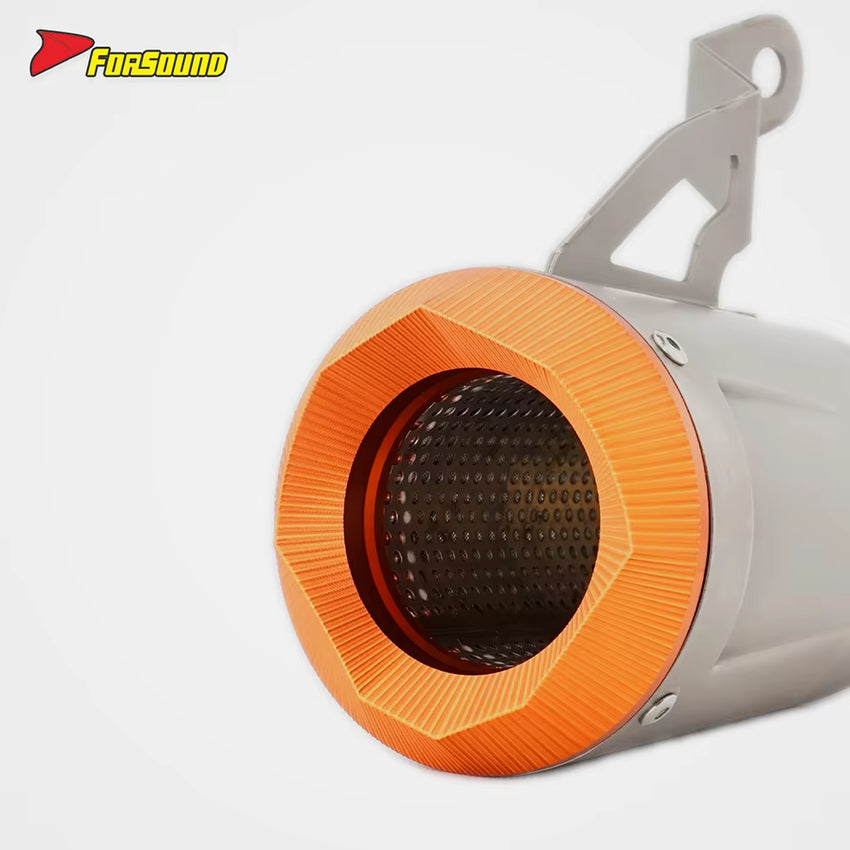 2022-2023 for S1000RR S1000R Titanium Carbon Fiber Stainless Steel Exhaust Pipe AR Curved Design FORSOUND Brand New