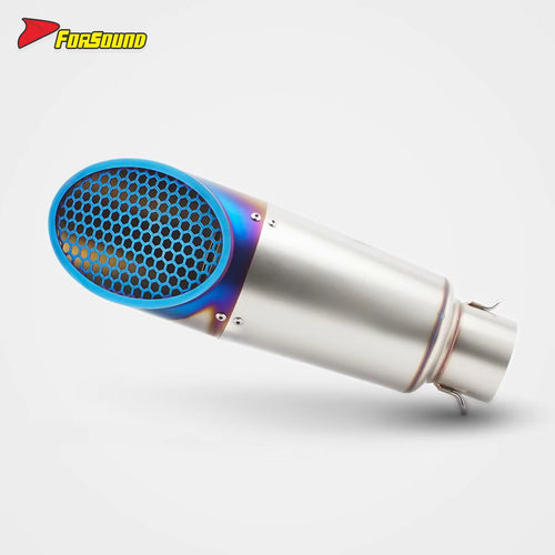 Stainless Steel 51Mm Mini Honeycomb End Can Exhaust Pipe Universal Motorcycle Pipe