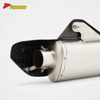 RS Original R1 Universal Modified Stainless Steel Exhaust Pipe Carbon Titanium Alloy Tail with Cover Section 675Nk 450Sr 703RR