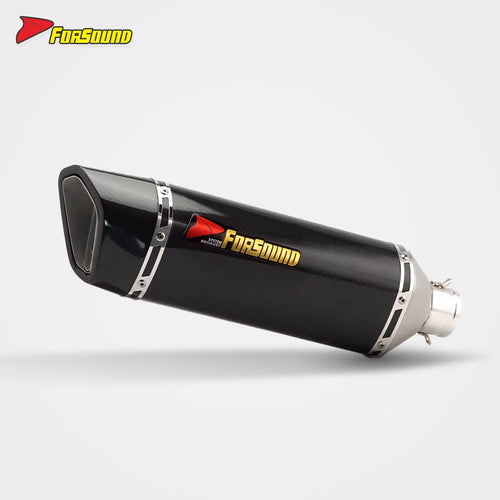 Stainless Steel Carbon Fiber 51Mm Roman Roman Clamp End Can Exhaust Pipe Universal Motorcycle Pipe