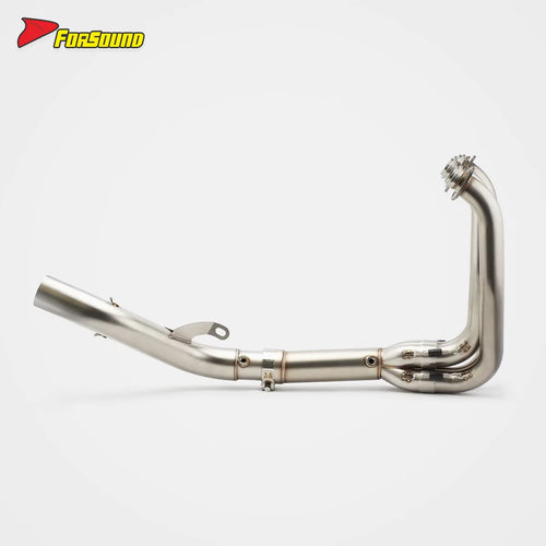 For KAWASAKI ZX-6R Fit 2003 - 2024 Titanium Alloy Front and Middle Section Exhaust Pipe Compatible Aftermarket Rear Exhaust OEM