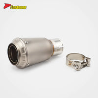 For KAWASAKI Z900 Fit 2017-2025 Matte Texture Silvery Titanium Alloy Motorcycle Crown-Style Motorcycle Full Exhaust System OEM
