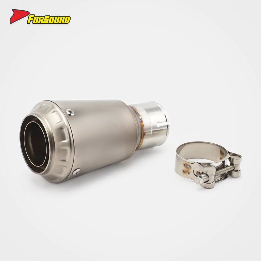 For KAWASAKI Z900 Fit 2017-2025 Matte Texture Silvery Titanium Alloy Motorcycle Crown-Style Motorcycle Full Exhaust System OEM