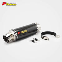RS Original Universal Carbon Fiber Stainless Steel Motorcycle Exhaust Pipe for Z900RS Grilled Blue Polished Sportbikes