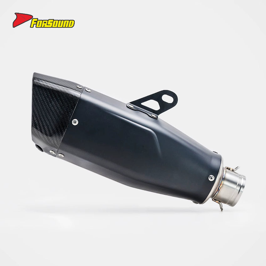 For 675SR Carbon Fiber Stainless Steel Full Side-Exit Exhaust Precision Welding Sportbike Racing Replacement 2024-2025 Model