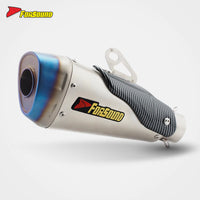 Universal Motorcycle Modified V4 Carbon Fiber Exhaust Pipe Tail Section New Condition Compatible with RSV4 V4 V2 675 752S