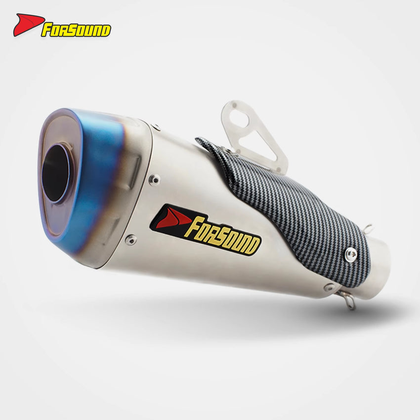 Universal Motorcycle Modified V4 Carbon Fiber Exhaust Pipe Tail Section New Condition Compatible with RSV4 V4 V2 675 752S