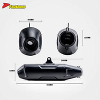 Universal 51Mm Black Stainless Steel Off-Road Motorcycles Exhaust Muffler DB Killer for ZX-10R CF800NK MT03 MT07 GSX-250R OEM