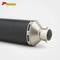 RS Original Universal Motorcycle Exhaust Pipe Stainless Steel Sound Excited Pipe 51Mm Caliber End Can