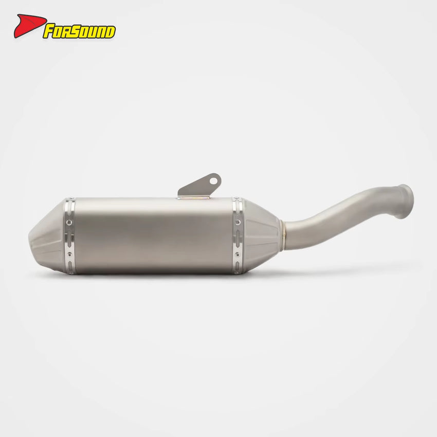 For 800NK Stainless Steel Exhaust T148 Fish-Mouth Mid-Rear Section Dynamic Deep Note Direct Bolt-On Installation OEM ODM